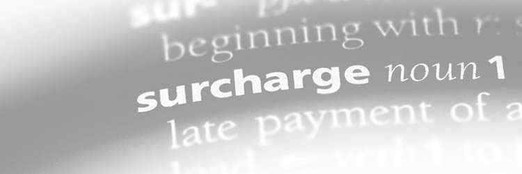 Charging Fee for Credit Cards